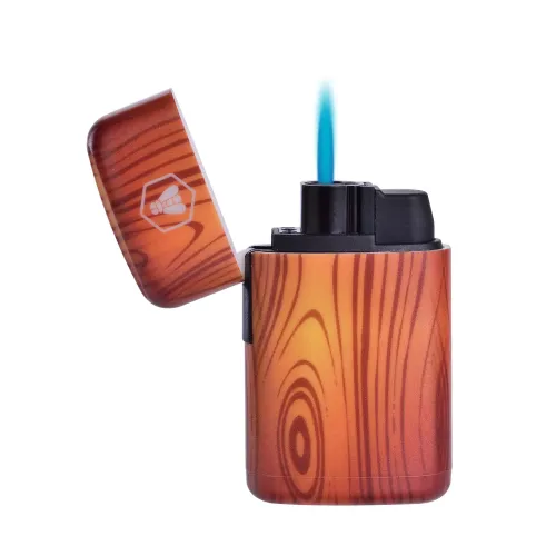 Газові запальнички Запальничка газова турбо Laguiole Capsule пластик малюнок дерево (40202550)