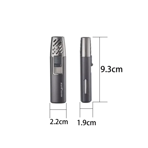 Газові запальнички Запальничка газова турбо Silver Match Tirana Чорна (40674369BL)