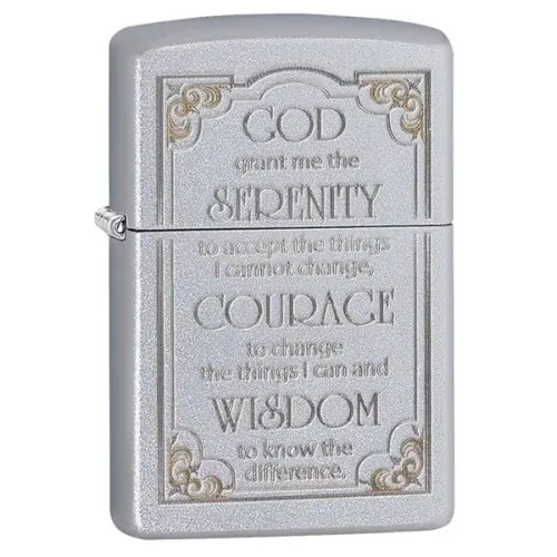 Бензинові запальнички Запальничка Zippo SERENITY PRAYER (28458)