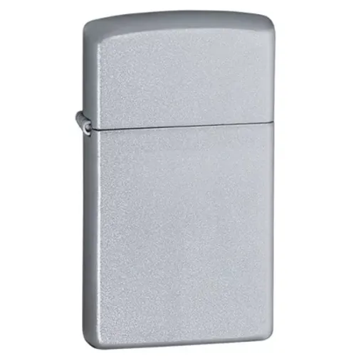 Бензинові запальнички Запальничка ZIPPO вузька SLIM SATIN CHROME (1605)