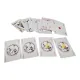 Карты игральные пластиковые 56 шт "Jeux De Cartes RAMI" синяя рубашка 4 индекса (DN36199A)