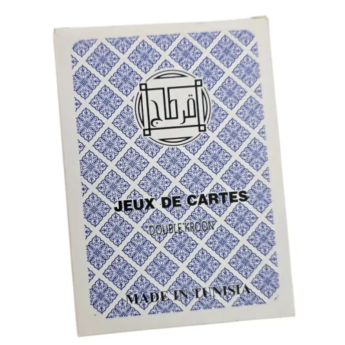 Карты игральные пластиковые 56 шт "Jeux De Cartes RAMI" синяя рубашка 4 индекса (DN36199A)
