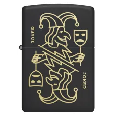 Зажигалка бензиновая ZIPPO Joker Card Design, черный (46290)
