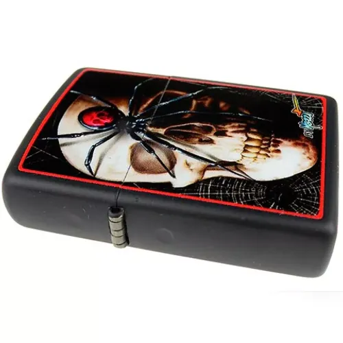 Зажигалка бензиновая ZIPPO Mazzi Skull & Spider (28627)