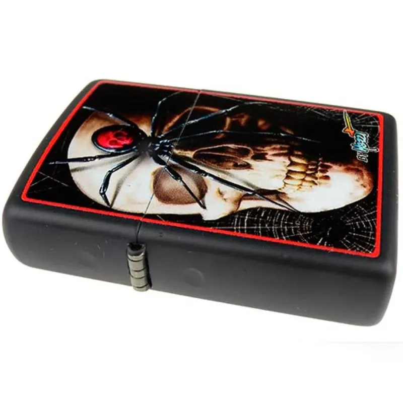 Зажигалка бензиновая ZIPPO Mazzi Skull & Spider (28627)