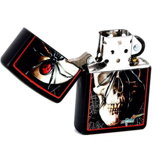 Зажигалка бензиновая ZIPPO Mazzi Skull & Spider (28627)