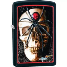 Зажигалка бензиновая ZIPPO Mazzi Skull & Spider (28627)