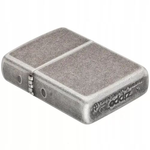 Зажигалка армированная бензиновая Zippo Armor Antique Silver Plate античное серебро (28973)