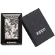 Зажигалка бензиновая Zippo Lily Black Ice Лилии, черный лед (29426)