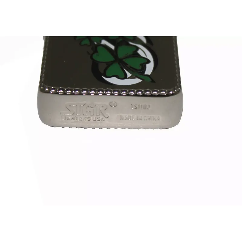 Зажигалка бензиновая STAR CLOVER Silver (23565STAR)