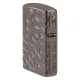 Зажигалка армированная бензиновая ZIPPO Armor® Reverse Carve Zippo Design, черный лед (46312)