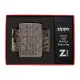 Зажигалка армированная бензиновая ZIPPO Armor® Reverse Carve Zippo Design, черный лед (46312)