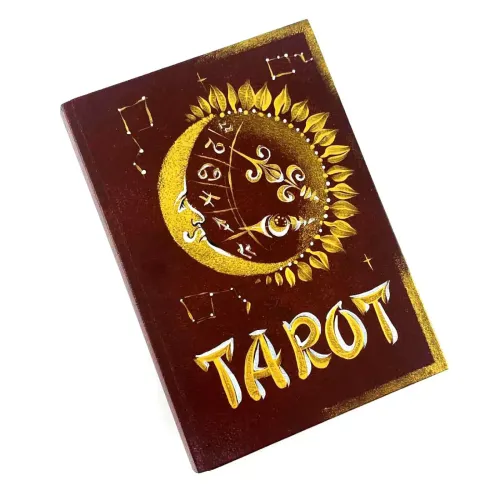 Футляр для хранения гадальных карт "Таро" 19,5х14х6 см, дерево, коричневая (DN34851)