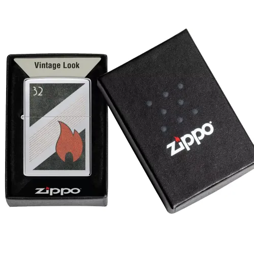 Зажигалка бензиновая Zippo 32 Flame Design (48623)