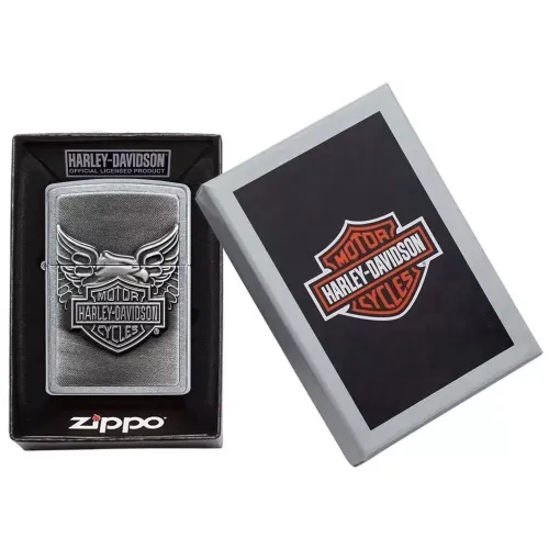 Зажигалка бензиновая Zippo Harley-Davidson Iron Eagle Emblem Street Chrome (20230)