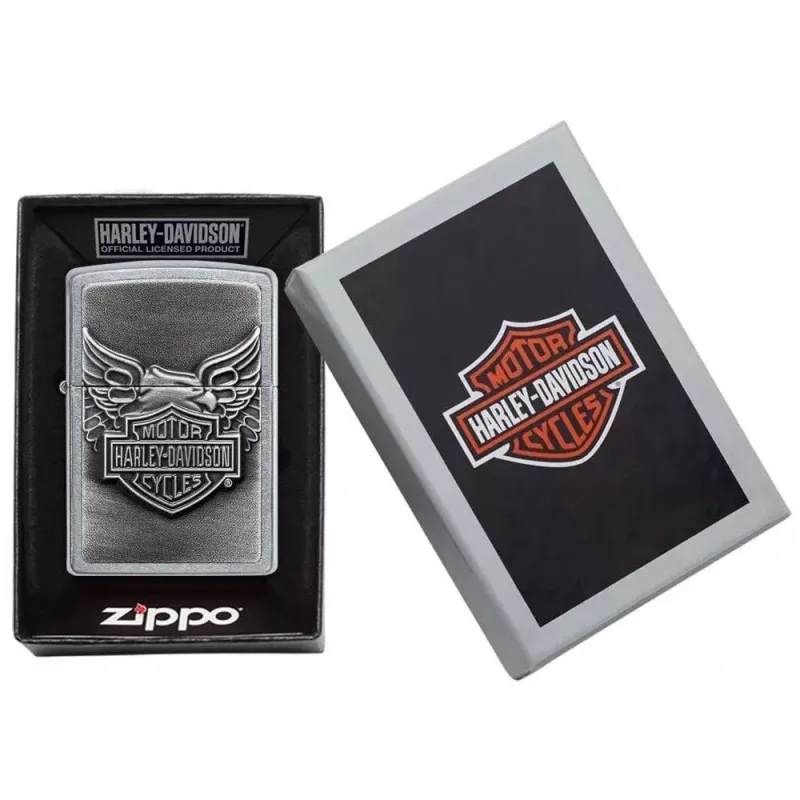 Зажигалка бензиновая Zippo Harley-Davidson Iron Eagle Emblem Street Chrome (20230)