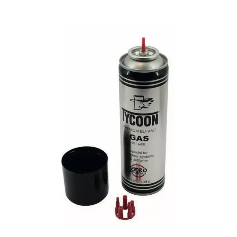 Газ премиум для заправки зажигалок Tycoon Premium Butane 250 мл (190000)