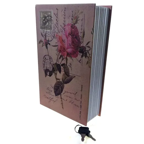 Книга-сейф "Роза" 24,5х16х5,5 см металл, пластик, разноцветный (DN32007K)