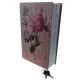 Книга-сейф "Роза" 24,5х16х5,5 см металл, пластик, разноцветный (DN32007K)