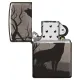 Зажигалка бензиновая ZIPPO Wolves Design черный лед (49188)