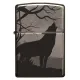 Зажигалка бензиновая ZIPPO Wolves Design черный лед (49188)
