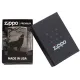 Зажигалка бензиновая ZIPPO Wolves Design черный лед (49188)