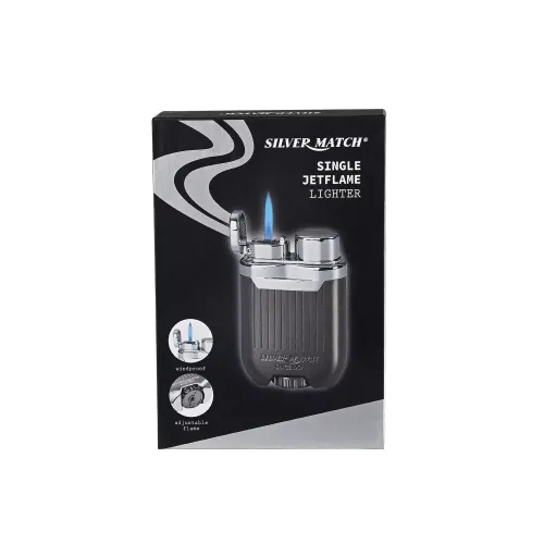 Газовые зажигалки Газовая зажигалка турбо Silver Match Bucarest металл, регулировка пламени, черный лед, подарочная коробка (40674376DRI) Газовые зажигалки Газовая зажигалка турбо Silver Match Bucarest металл, регулировка пламени, черный лед, подарочная коробка (40674376DRI)