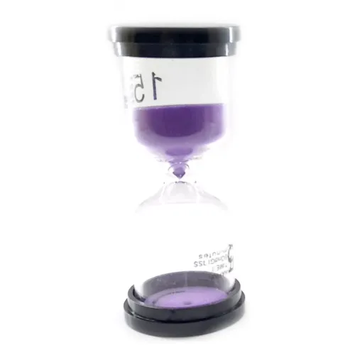 Пісочний годинник Годинник пісочний None на 15 хвилин 10.5х4.5х4.5 см Синій пісок (DN32216B)