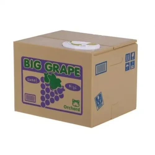 Скарбнички Інтерактивна скарбничка "Кішка Злодюжка сіра" на батарейках, пластик (12х9х10 см) (DN29756D)