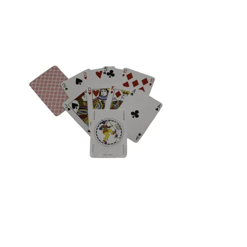 Гральні карти Карти гральні атласні Duke Rami 54 листа 88x63 мм червоні (DN24014RED)