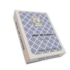 Карты игральные пластиковые 56 шт "Jeux De Cartes RAMI" синяя рубашка 4 индекса (DN36199A)