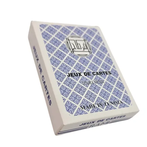 Игральные карты Карты игральные пластиковые 56 шт "Jeux De Cartes RAMI" синяя рубашка 4 индекса (DN36199A)