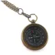 Компасы, лупы Компас карманный бронзовый безжидкостный на цепочке d-3.3,h-1,1 см (DN34884)