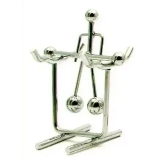 Приниматели решений и антистрессы Маятник антистресс "Спортсмен" инерционный (7,5х7х2 см) хром, металл (DN26889A)