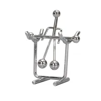 Маятник антистресс "Спортсмен" инерционный (7,5х7х2 см) хром, металл (DN26889A)