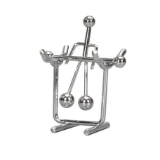 Маятник антистресс "Спортсмен" инерционный (7,5х7х2 см) хром, металл (DN26889A)