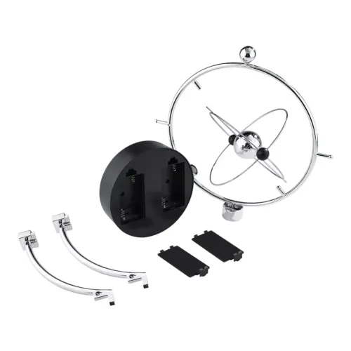 Приниматели решений и антистрессы Маятник кинетический магнитный антистресс "Сфера" инетрационный (4 батарейки АА в комплект не входят) пластик, хром (23х22х14 см) (DN26877N)