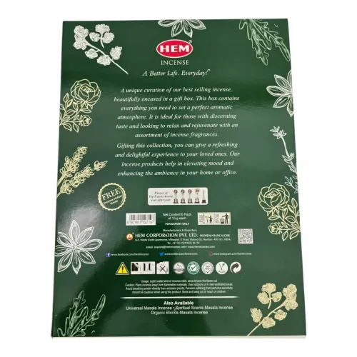 Набори пахощів Подарунковий набір пахощів 6 ароматів Money Series 6 In 1 Hexa Gift Pack Грошова серія 6 пачок по 15 г, міні-тримач, подарункова коробка (DN36548)