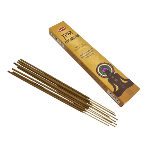 Набори пахощів Подарунковий набір пахощів HEM Yog Chakra: пахощі-конуси, аромапалочки, спрей, підставка (DN36527)