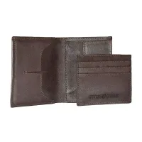 Портмоне вертикальне з вкладкою на 3 картки Swiss Gear Foggy не шліфована шкіра ,коричневе (SG30-12BR)