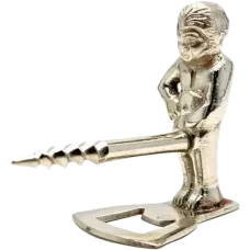 Штопор з відкривачкою Хлопчик 7х8х4,2 см бронза, хром (DN25807)