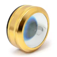 Універсальна збільшувальна екранна лупа кругла, метал, золотистий, кратність 6Х d-8 см h-4 см (DN29774)