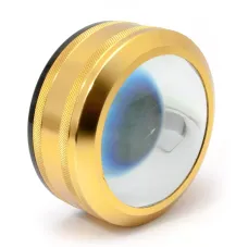 Універсальна збільшувальна екранна лупа кругла, метал, золотистий, кратність 6Х d-8 см h-4 см (DN29774)