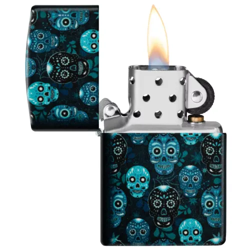Бензинові запальнички Запальничка бензинова Zippo 49193 Sugar Skull Design (46017)