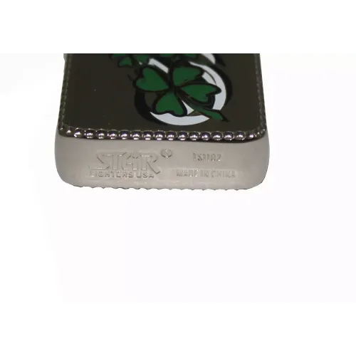 Бензиновые зажигалки Зажигалка бензиновая STAR CLOVER Silver (23565STAR)