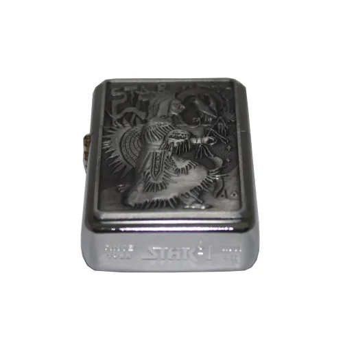 Бензиновые зажигалки Зажигалка бензиновая STAR Серебристый (23643STAR)