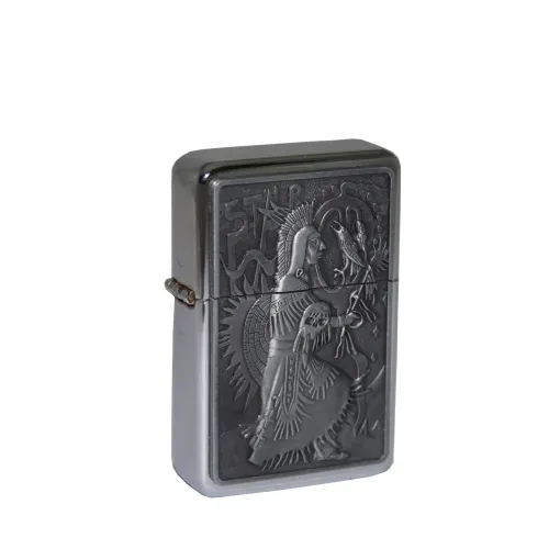 Бензиновые зажигалки Зажигалка бензиновая STAR Серебристый (23643STAR)