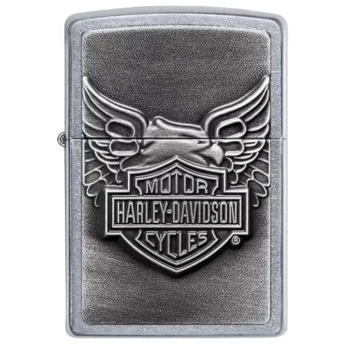 Бензиновые зажигалки Зажигалка бензиновая Zippo Harley-Davidson Iron Eagle Emblem Street Chrome (20230)