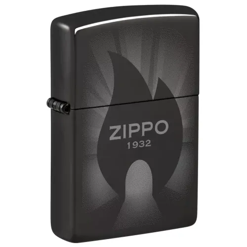 Бензинові запальнички Запальничка бензинова ZIPPO High Polish Black Radiant Design (46175)