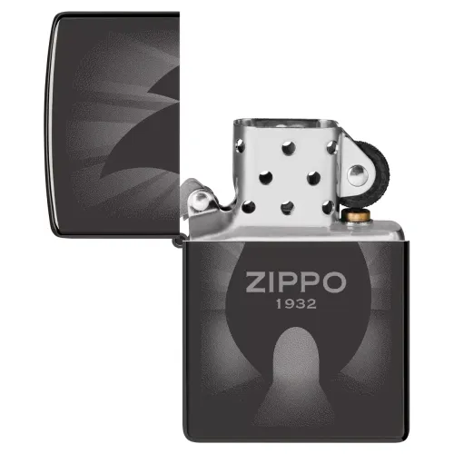 Бензинові запальнички Запальничка бензинова ZIPPO High Polish Black Radiant Design (46175)